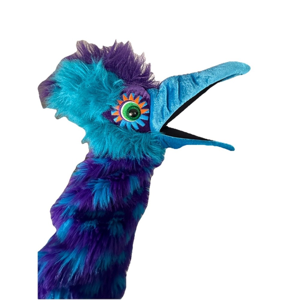 Puppet Company Hand Puppet Squeaky SNAPPERS Blue Guzzle Bird Imagination School